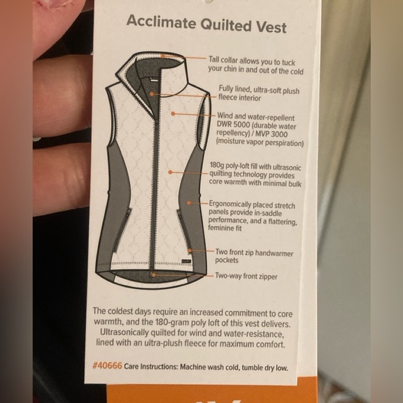 Kerrits Acclimate Quilted Vest 1X red - Picture 2 of 3